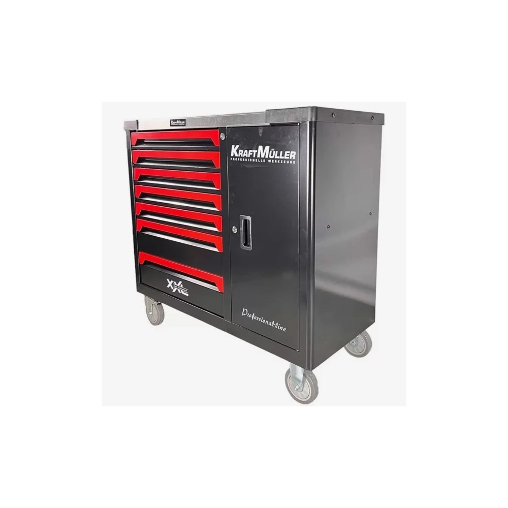 Version 2024 Kraft Muller Kingsize XXL 7 tiroirs outillés avec repousse pistons