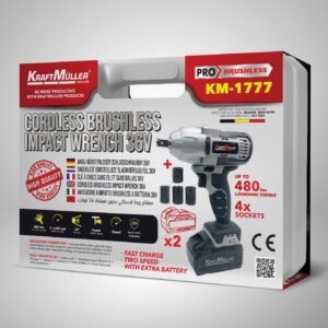 Clé à chocs Kraftmuller 36V - Brushless KM-1777 – Image 3